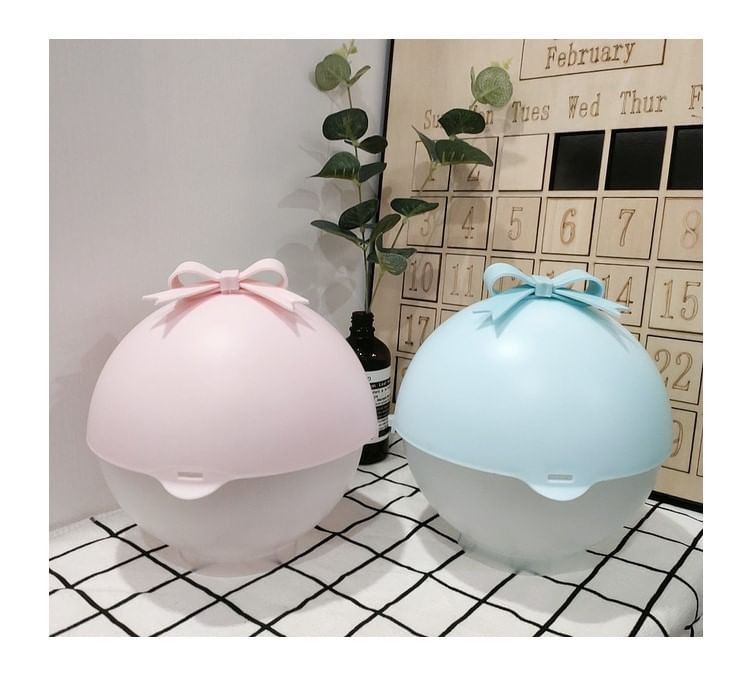 jademonra - Bow Plastic Makeup Desk Organizer