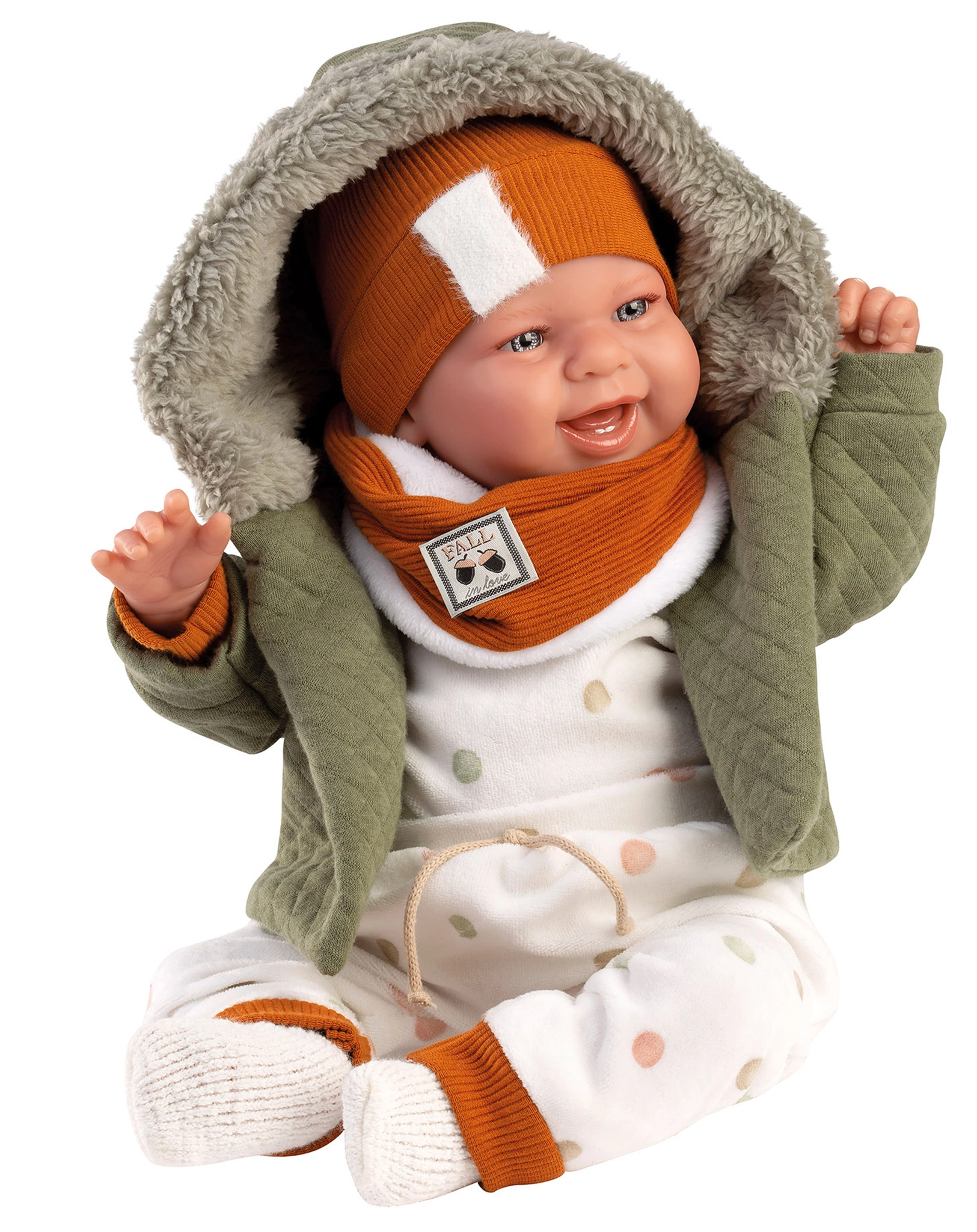 Babypuppe HAPPY BOY (44cm) in bunt