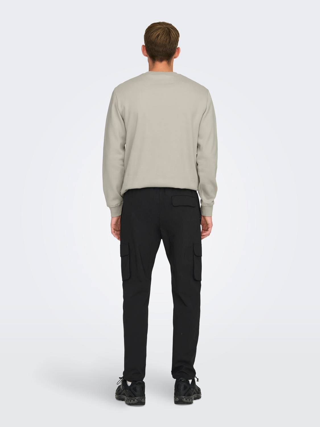 ONSCOMMON Slim Fit Cargo-Hose Black