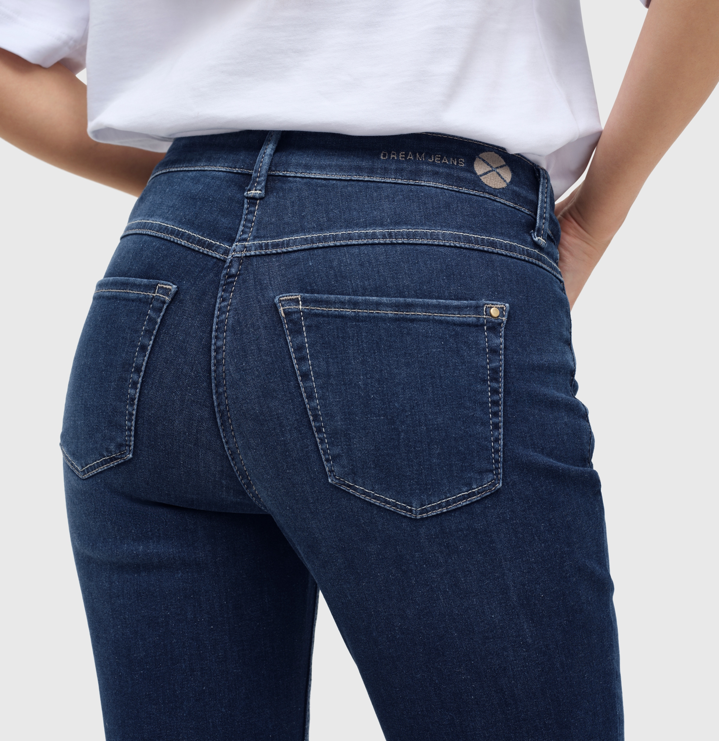 MAC 7/8-Jeans »Dream Chic« verkürzte Form mit Reissverschluss