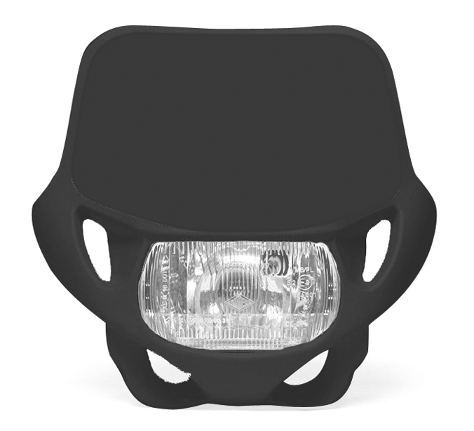 Dafy Moto - Plaque Phare Enduro Noir