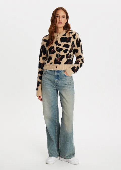 Leopard vest jacquard assorti (ASSOR)
