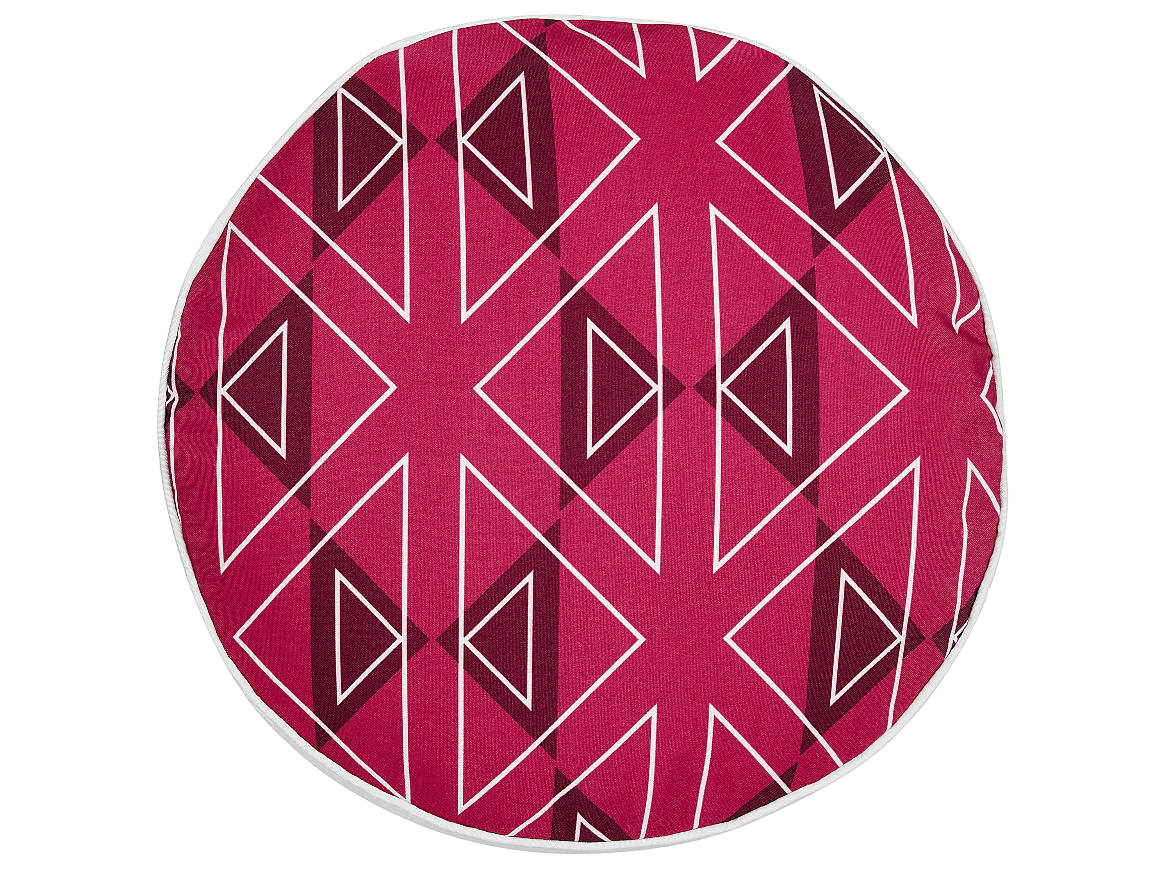 Set van 2 tuinkussens MEZZANO geometrisch patroon 40 x 40 cm Roze