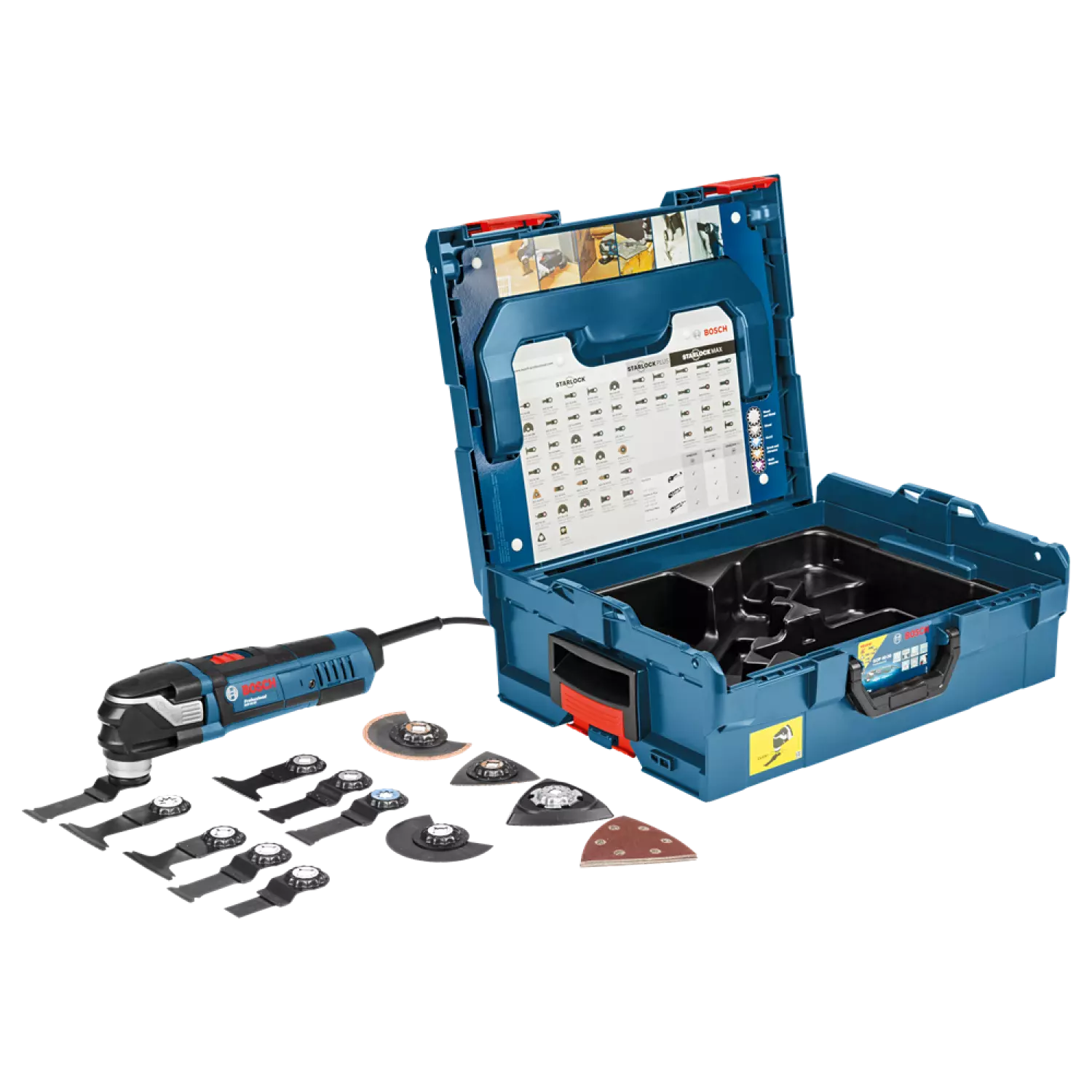 Bosch GOP 40-30 Multitool   16 delige accessoireset in L-Boxx - 400W