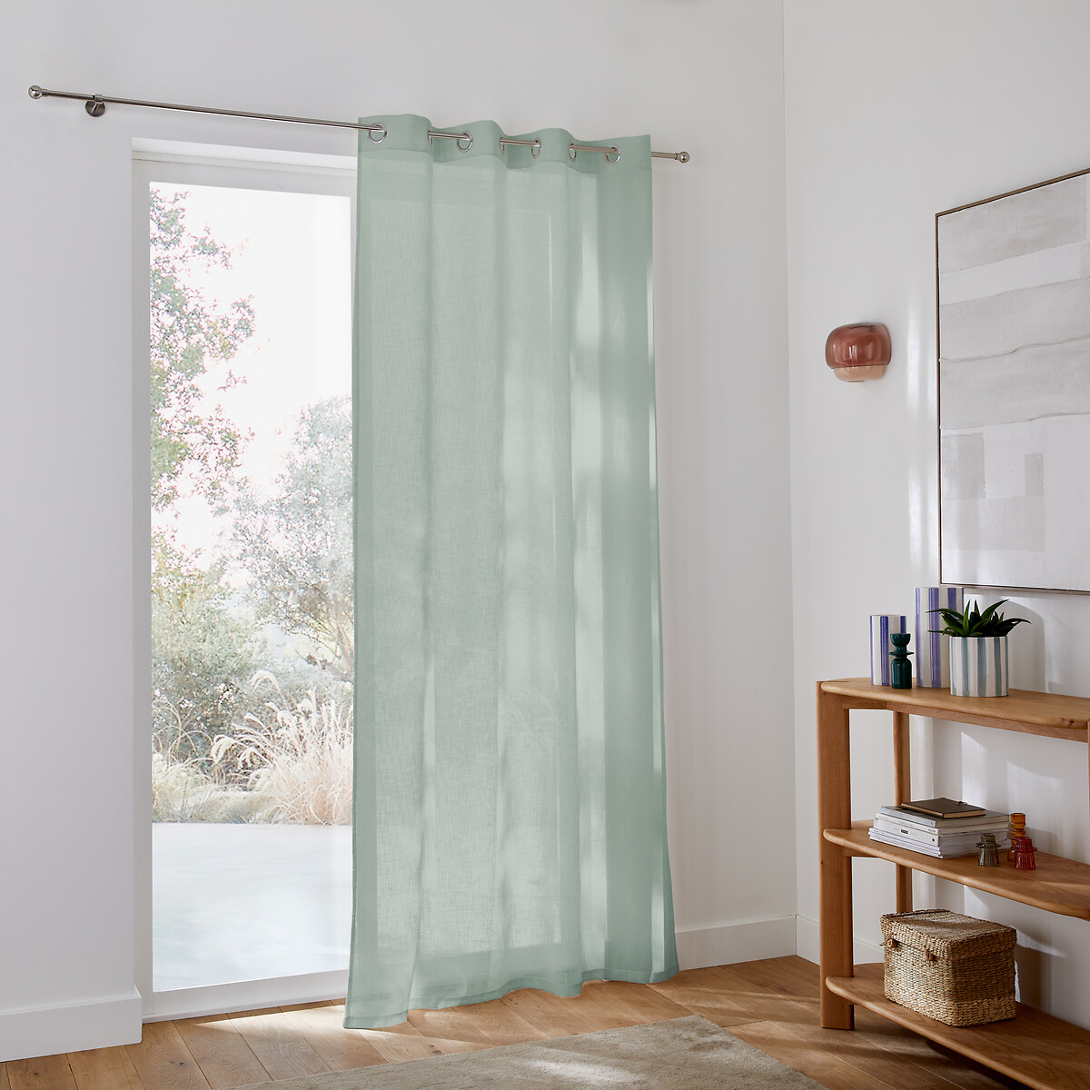 LA REDOUTE INTERIEURS<br>Cortina de vidro com ilhós, Nyong