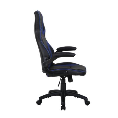 Fauteuil gamer RACER SPEED - accoudoirs rabattables - noir et bleu