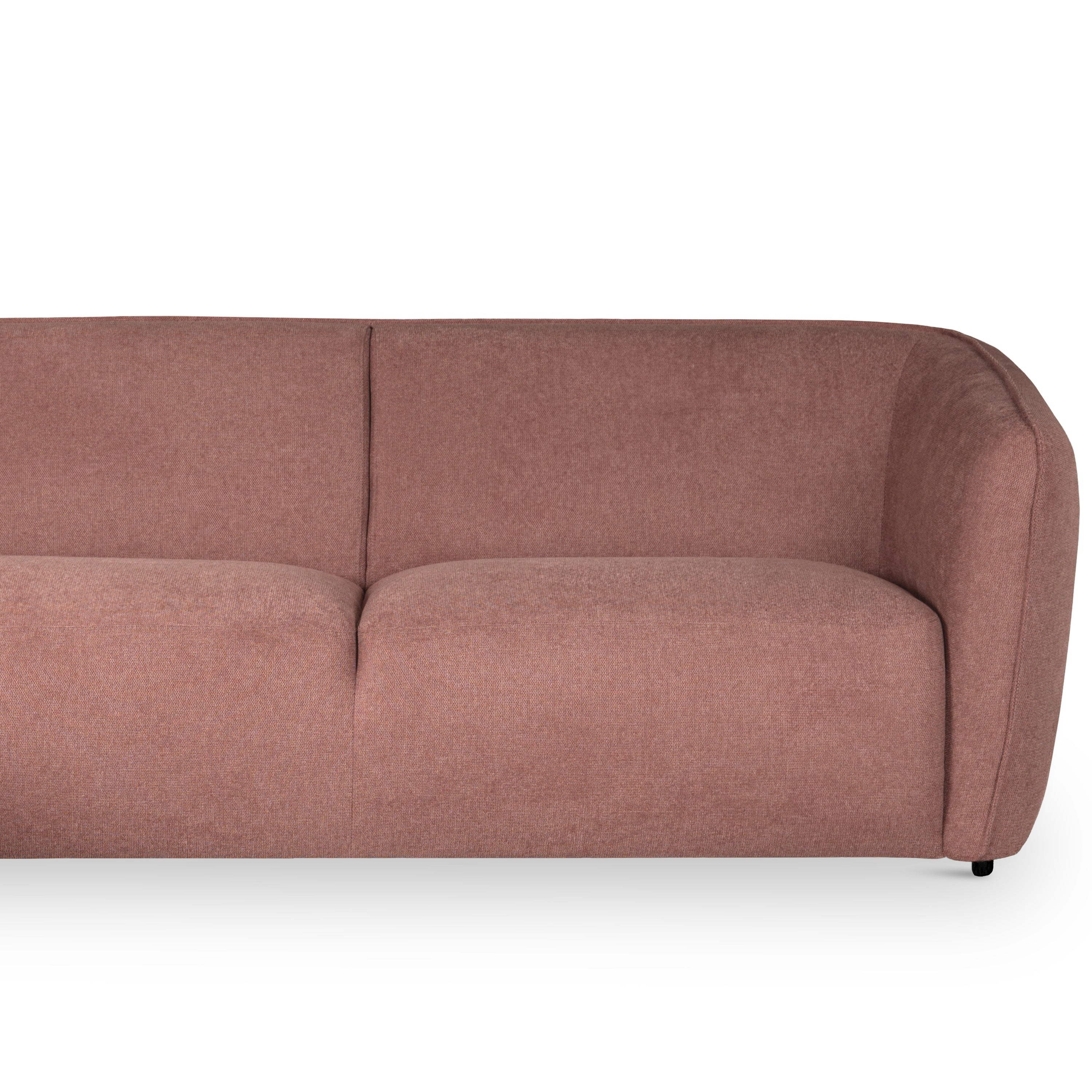 by fonQ Soft Hoekbank Links - Open Eind - Micro Chenille - Oud Roze
