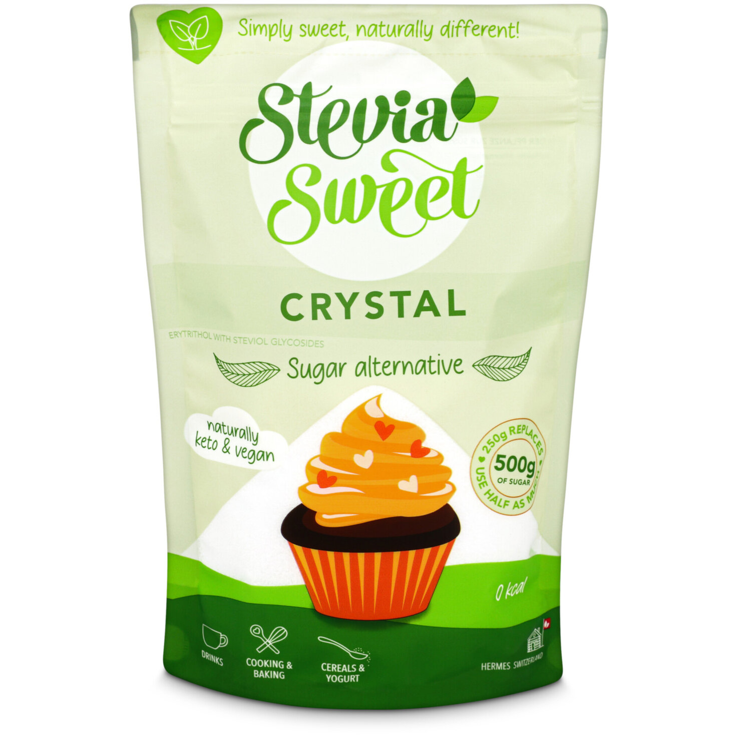 SteviaSweet Crystal Süssstoff-Pulver