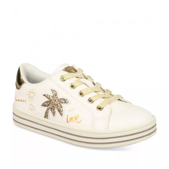 Baskets BLANC LOVELY SKULL