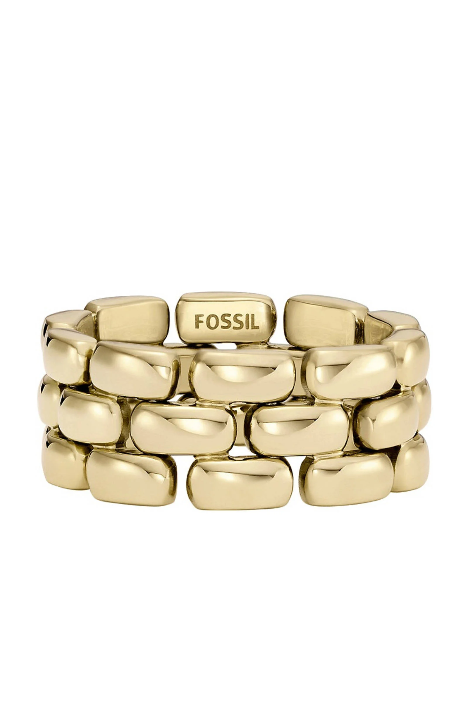 Fossil ring JF047857106 Arden goudkleurig