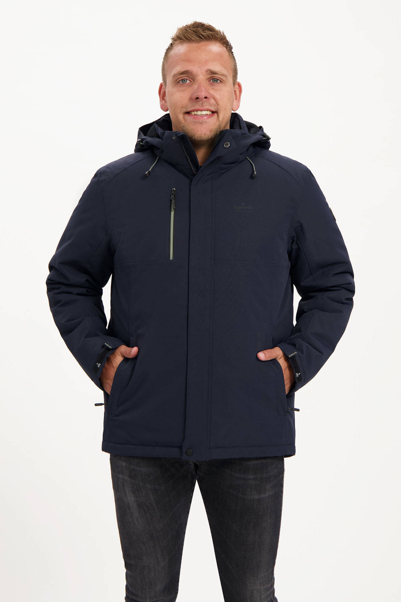 Kjelvik outdoor jas Iben donkerblauw