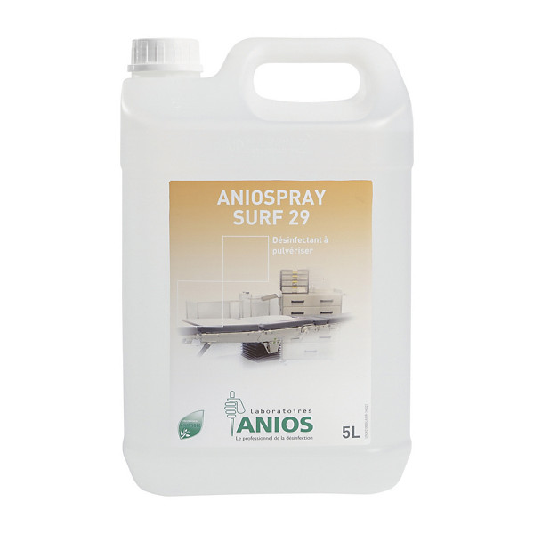 Désinfectant surfaces matériel médical Anios Aniospray Surf 29 5 L