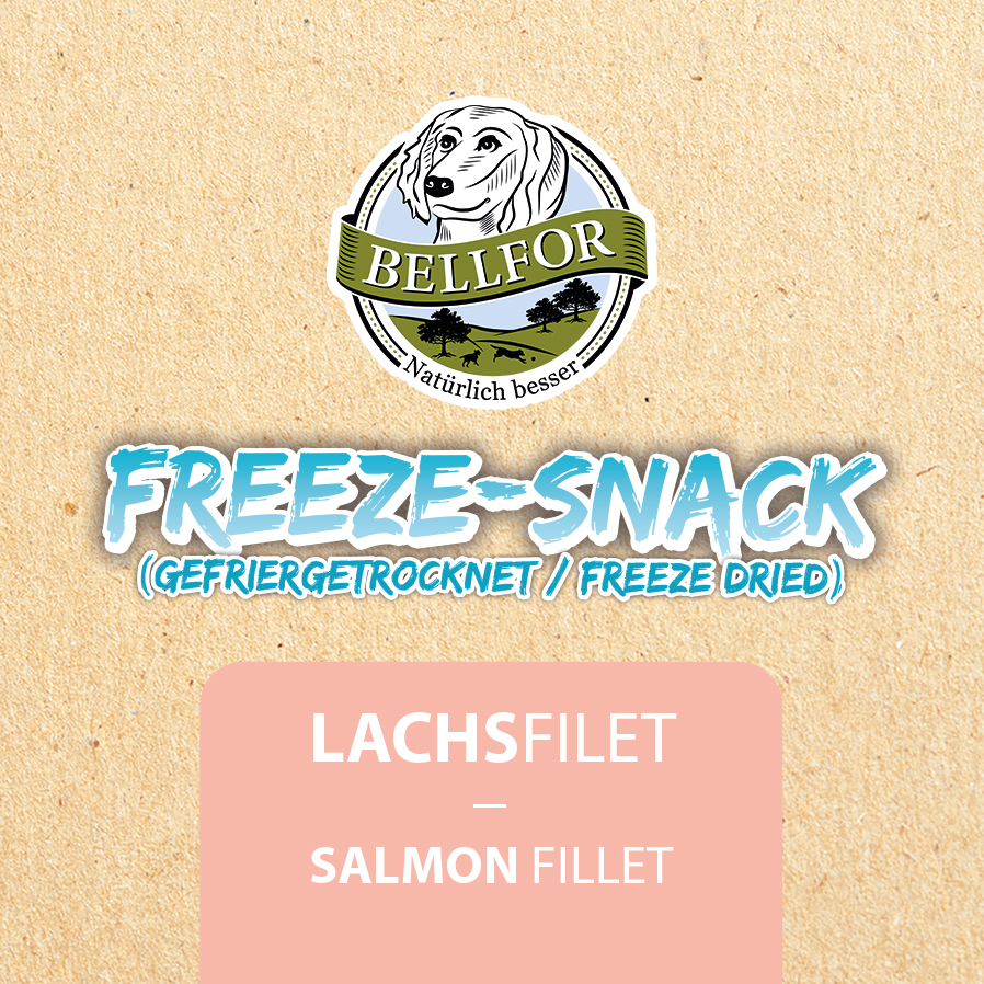 Friandise freeze pour chiens - filet de saumon (lyophilisé) - 50g