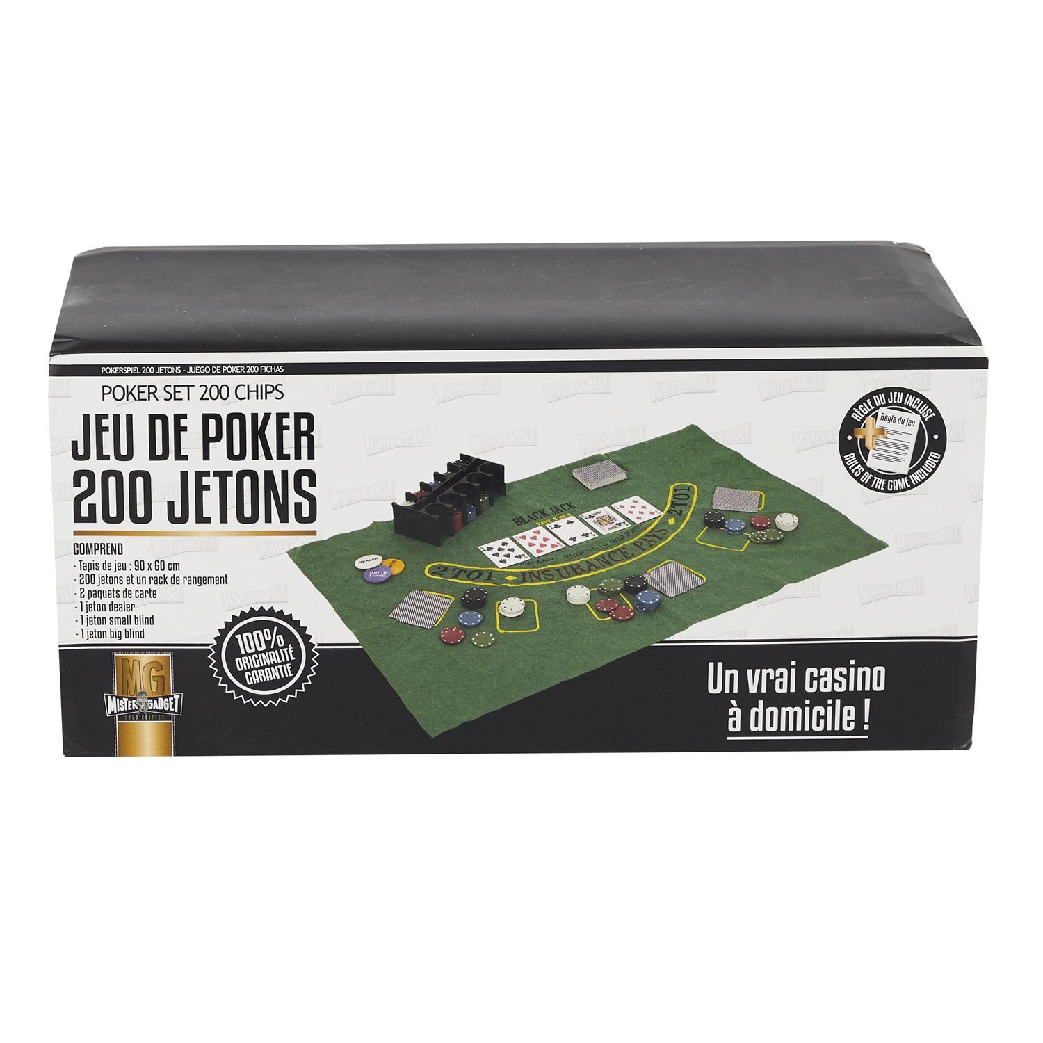 JEU POKER 200 JETONS