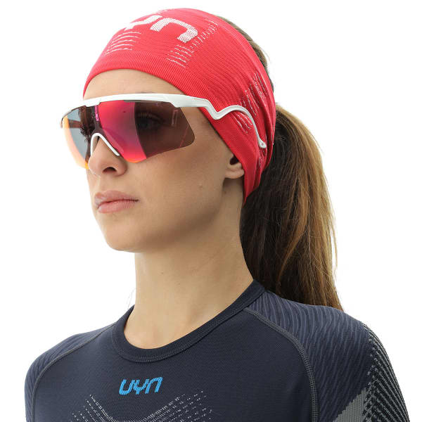 Bandeau running UYN UNISEX VIBE HEADBAND GERANIUM/WHITE