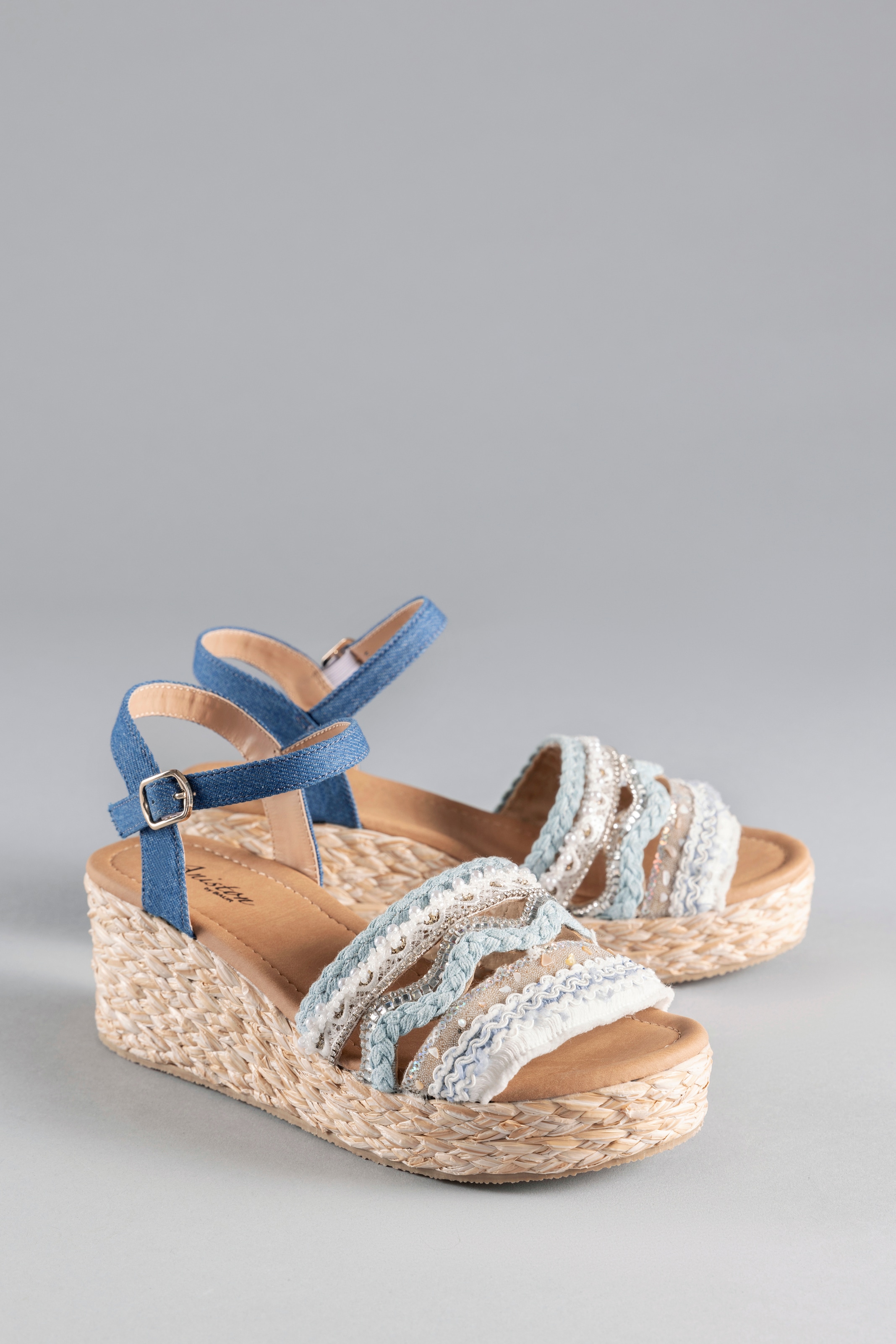 Aniston SHOES Keilsandalette  , Sandale, Sommerschuh, Pailletten - NEUE KOLLEKTION