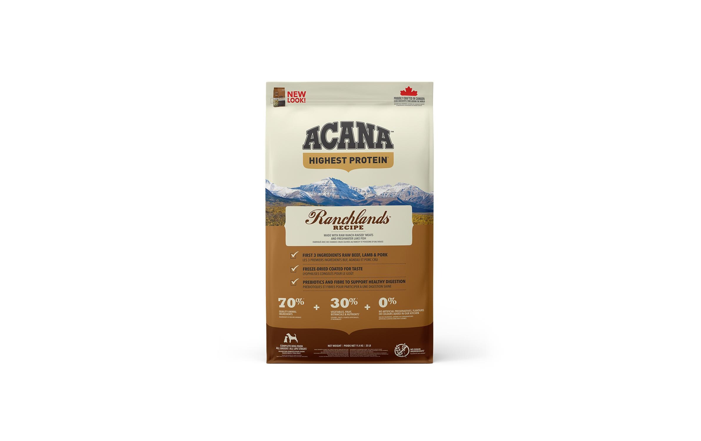 Trockenfutter Regionals Ranchlands Recipe, 11.4 kgTrockenfutter für Hunde aller Rassen und Altersstufen