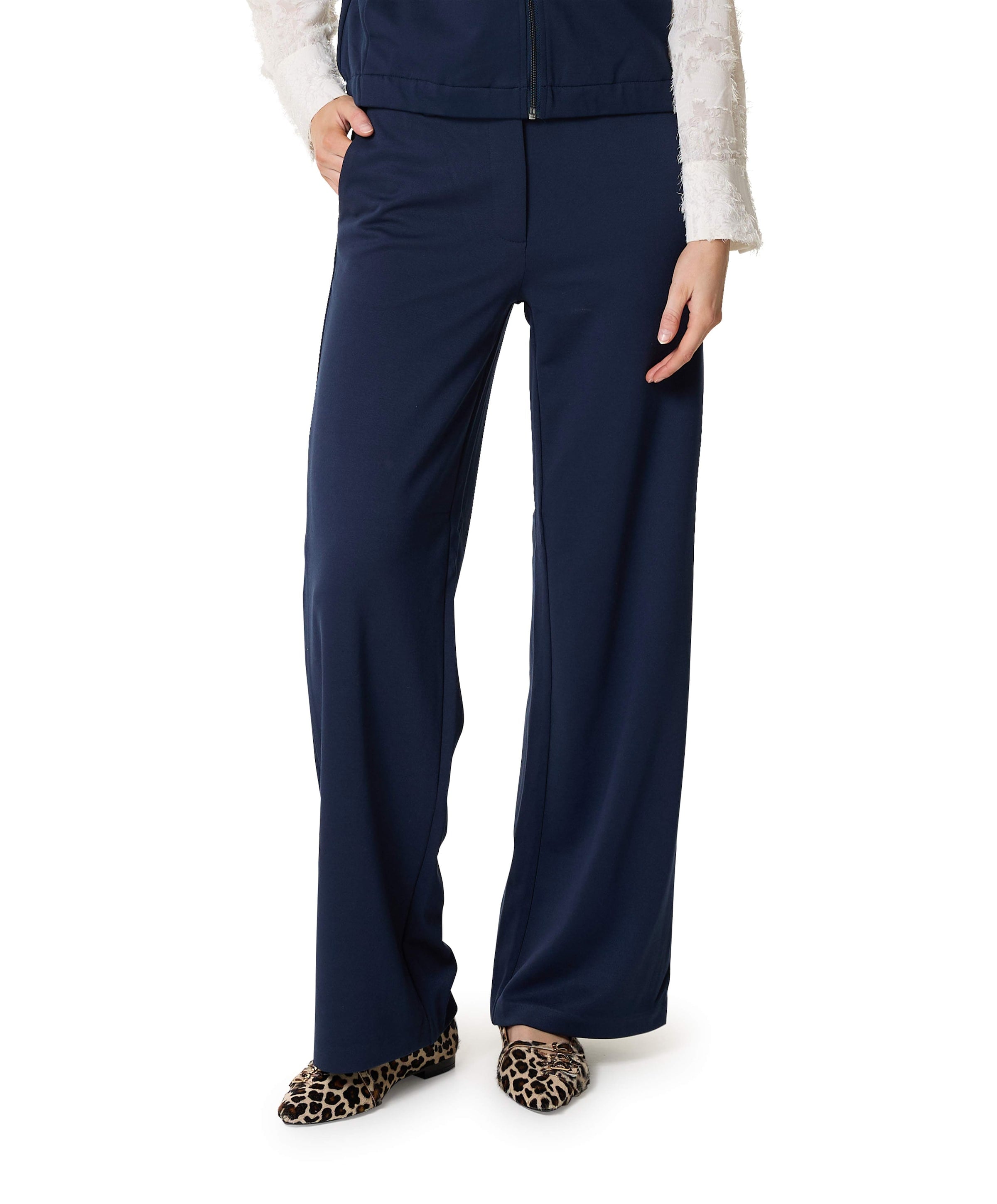 Freequent FQNanni-pant dames broek blauw