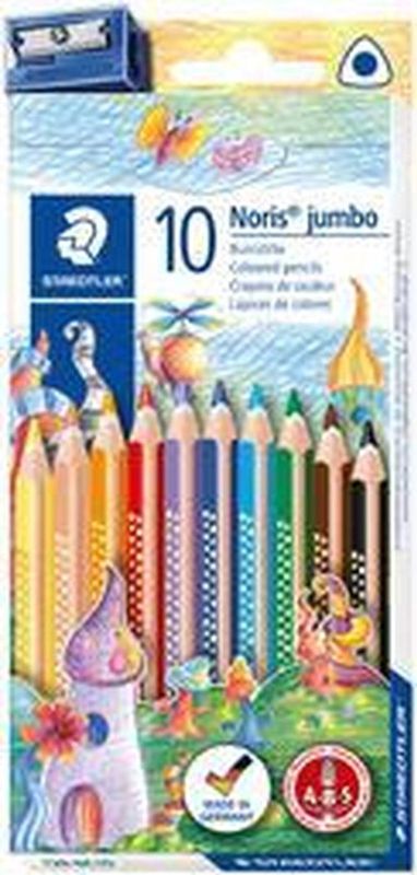 Staedtler - Triplus Jumbo - Kleurpotloden - Veelkleurig - 10 stuks