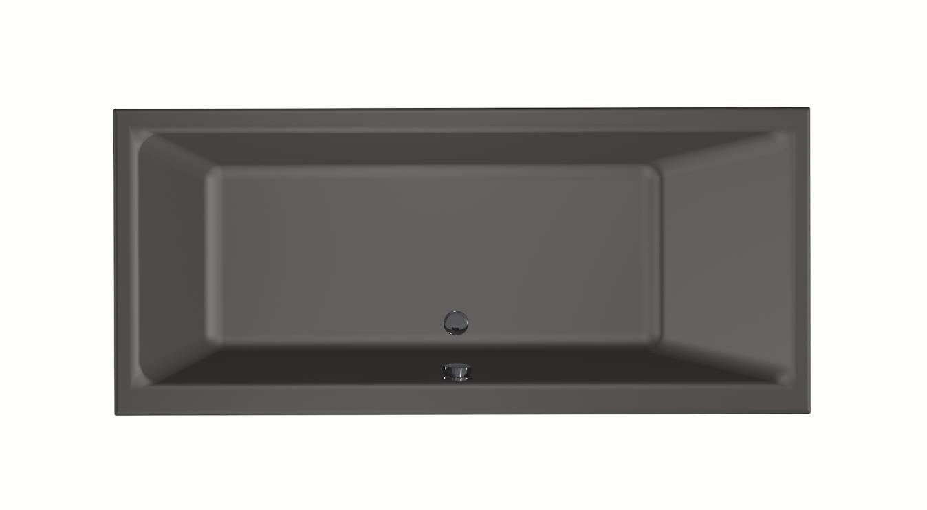Xenz Kristal ligbad acryl 170x75x45cm antraciet