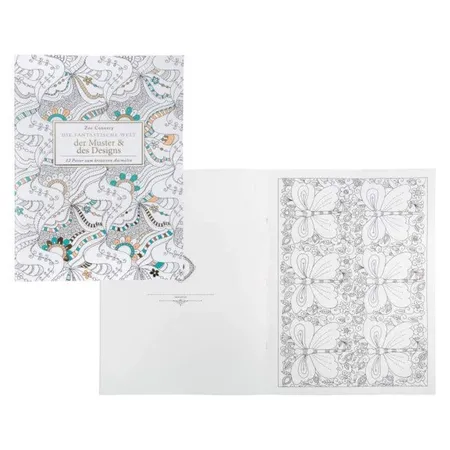 Idena Malbuch für Erwachsene Muster und Designs, 12 Blatt