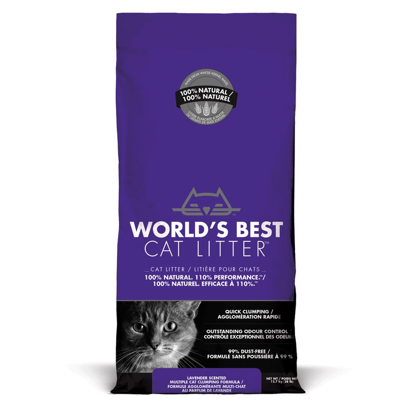 Litière World's Best Cat Litter, senteur lavande