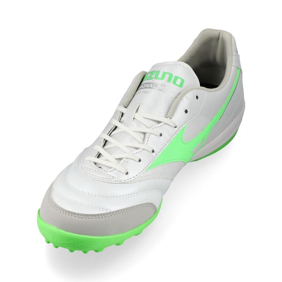 Mizuno Morelia Sala Pro TF Frontier - Blanc/Vert Néon/Argent