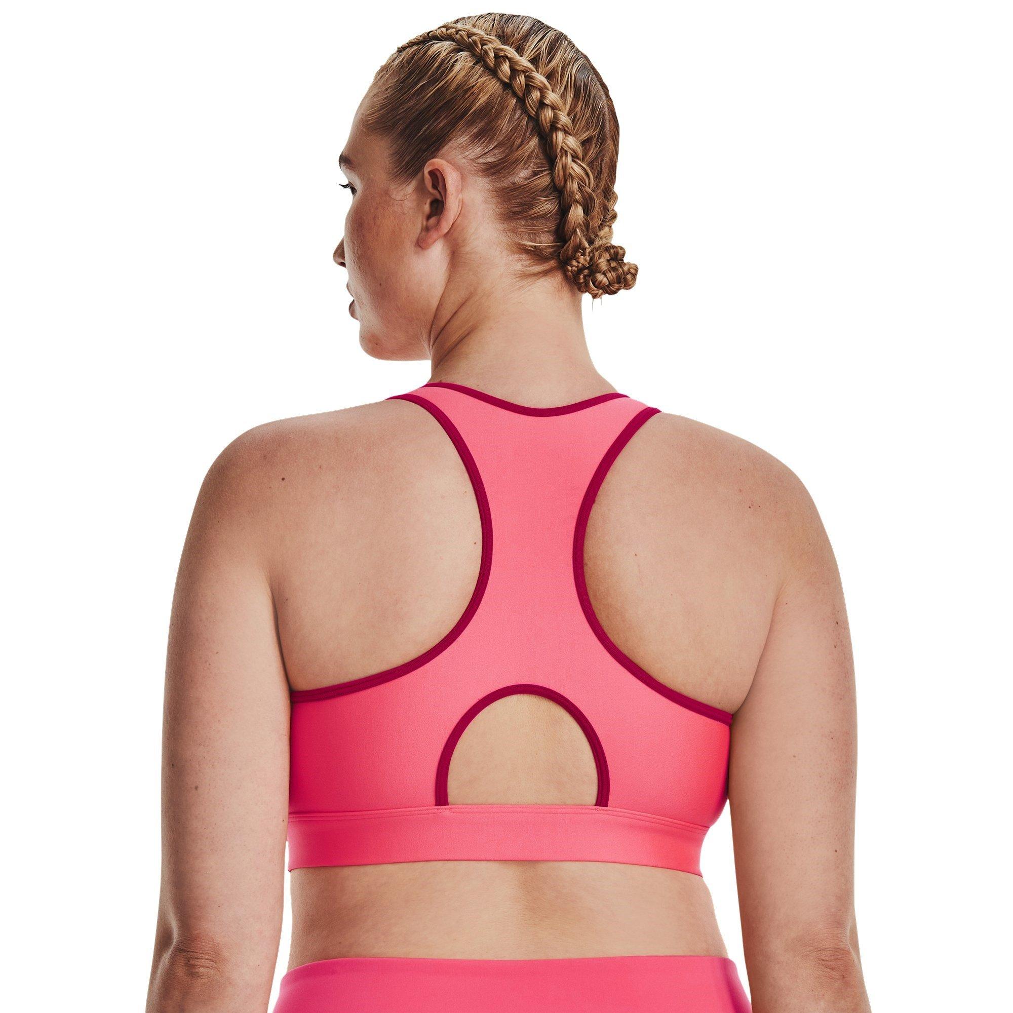 Under Armour UA HeatGear Armour Mid Padless Sports Bra Womens