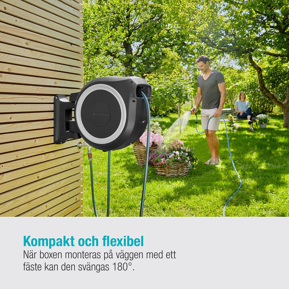 SLANGETROMMEL GARDENA ROLLUP XL HVIT 1/2