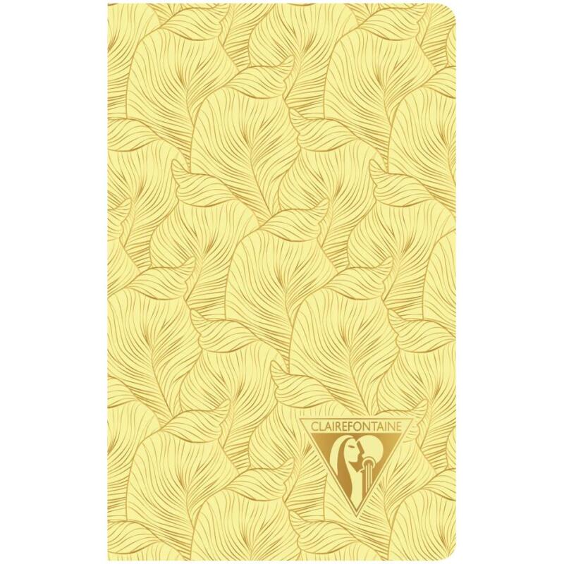 Carnet piqûre textile Neo Deco Collection Printemps-Été 7,5x12cm 48 pages ligné motifs assortis papier ivoire 90g - Assortis