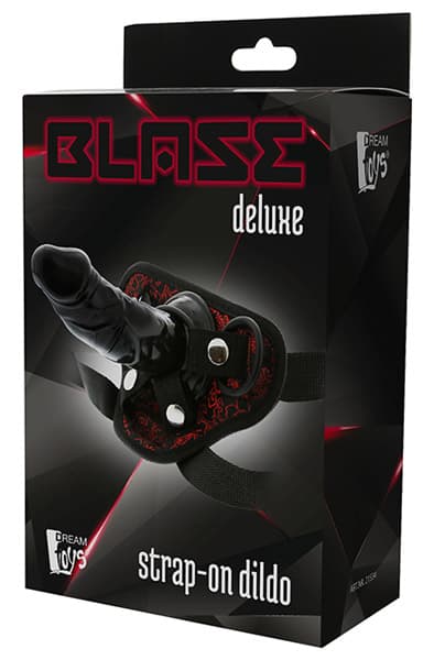 Blaze Deluxe Strap-On Dildo 13 cm Strap-on med sele