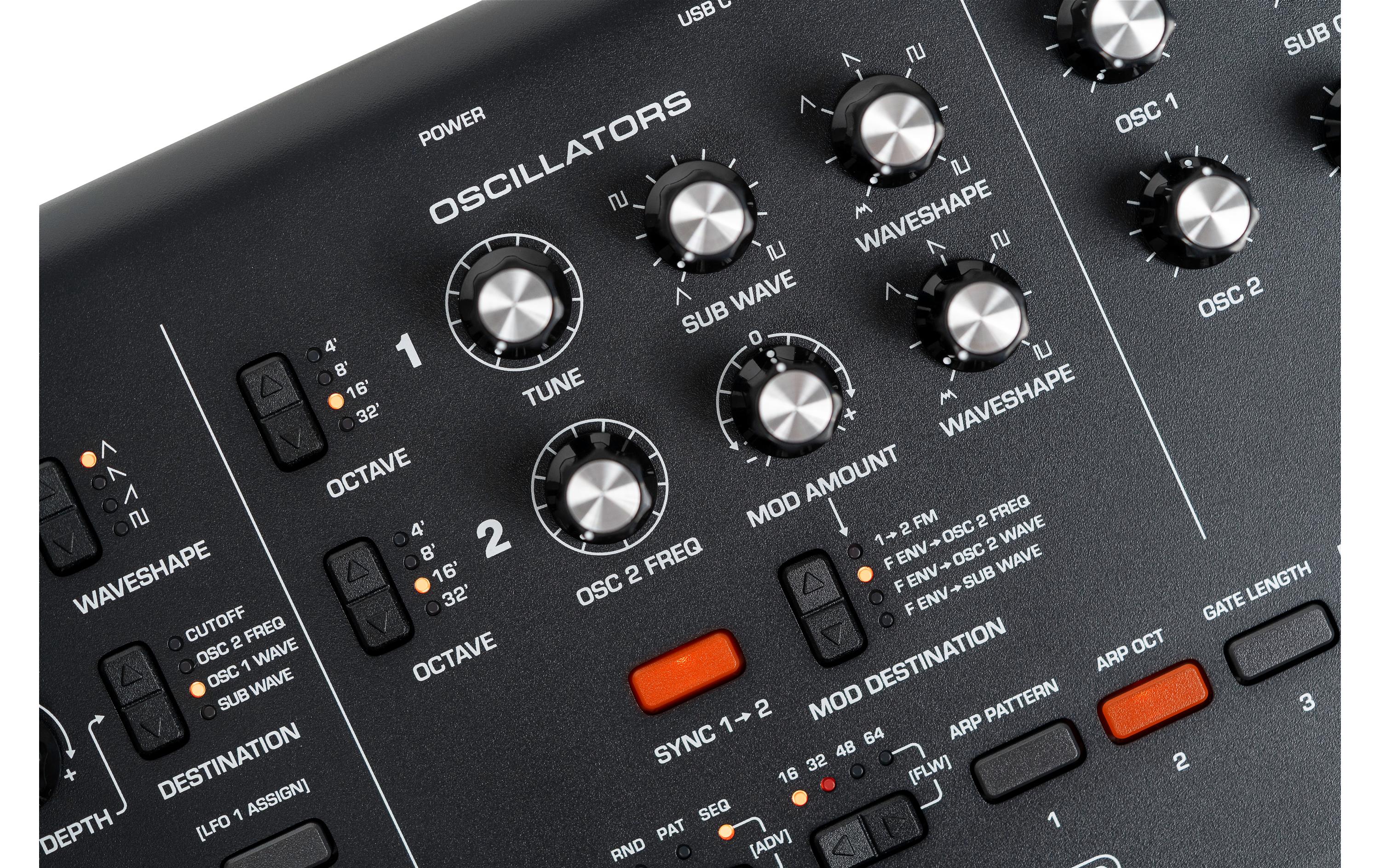 Synthesizer Messenger<br>Monophoner analoger Synthesizer