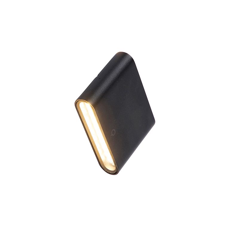 Moderne buiten wandlamp zwart 11,5 cm incl. LED IP65 - Batt