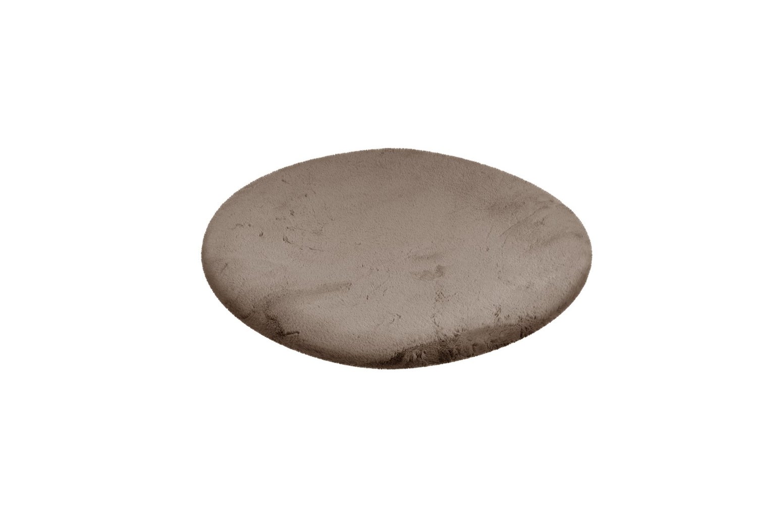 Shaggy tapijt Aeoluxe Taupe 22 mm effen Ø 160 cm