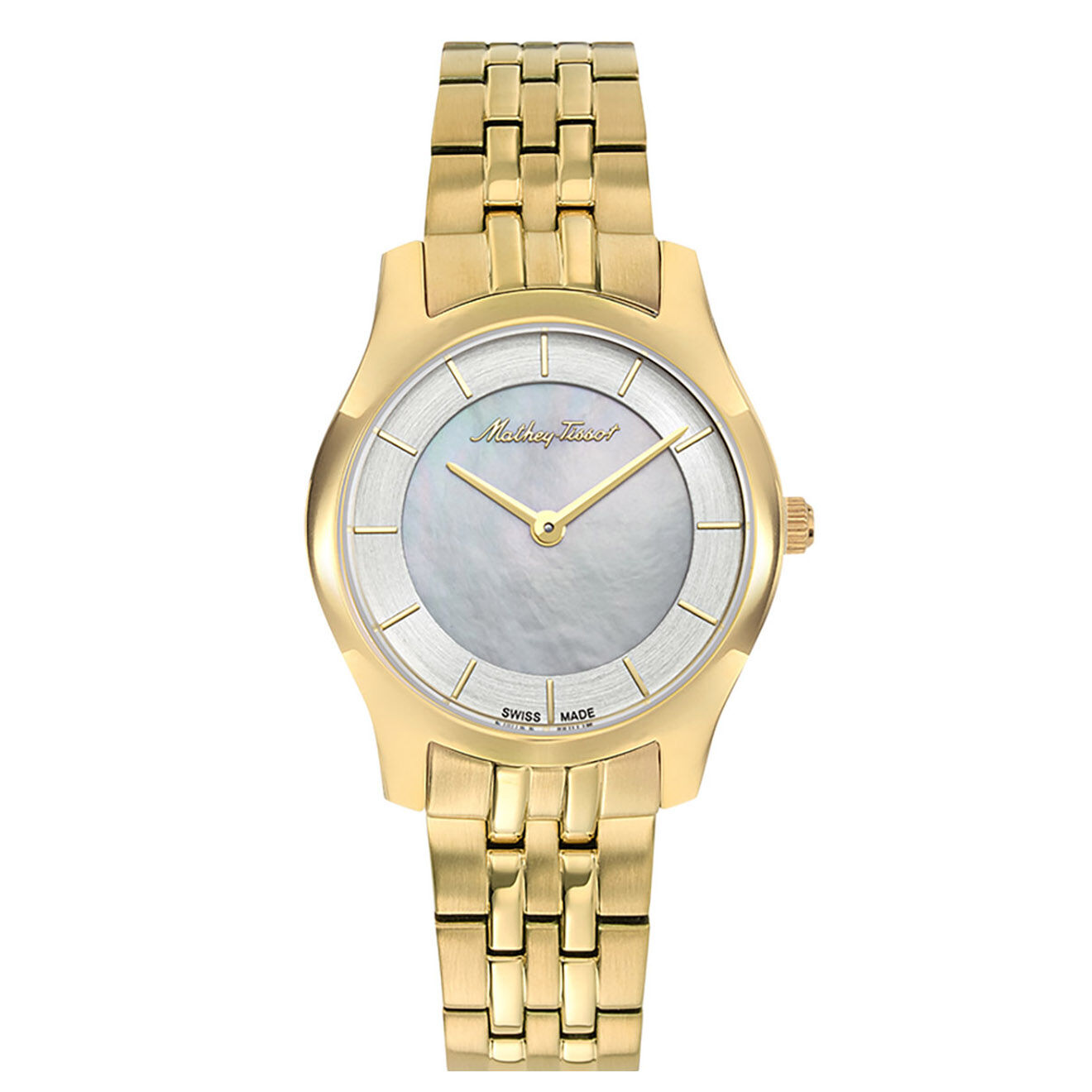 Mathey-Tissot Montre Femme Quartz en Acier Tacy dorée