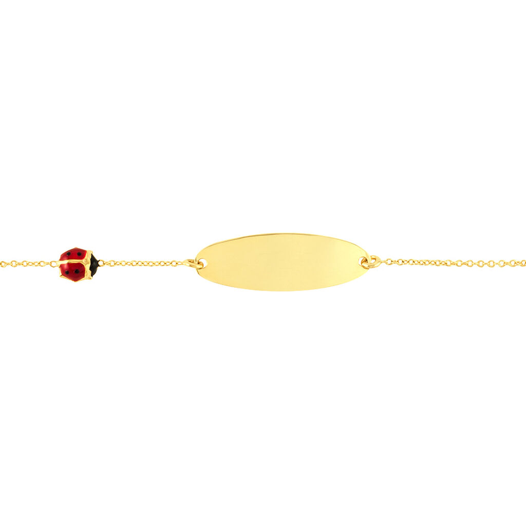 Bracelet Identité Helee Coccinelle Or Jaune
