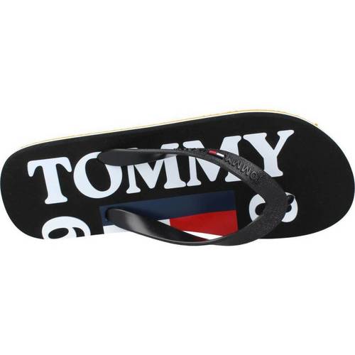 Tommy Jeans - RUBBER THONG BEACH Negro