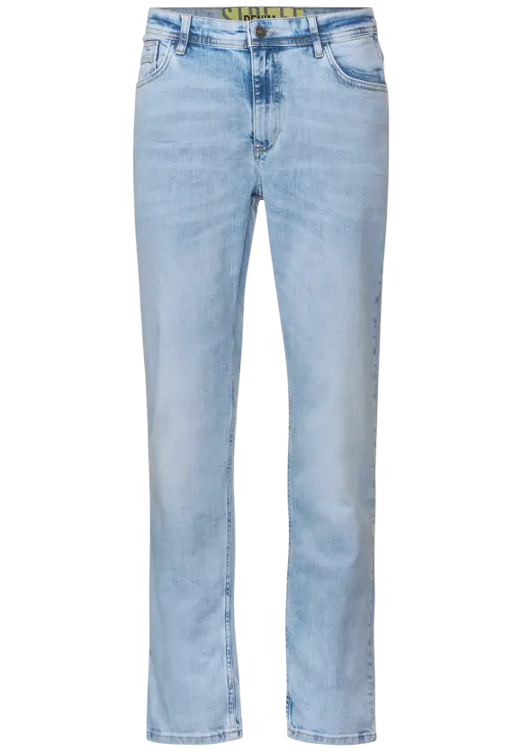 Regular Fit Jeans - blue heavy bleached wash