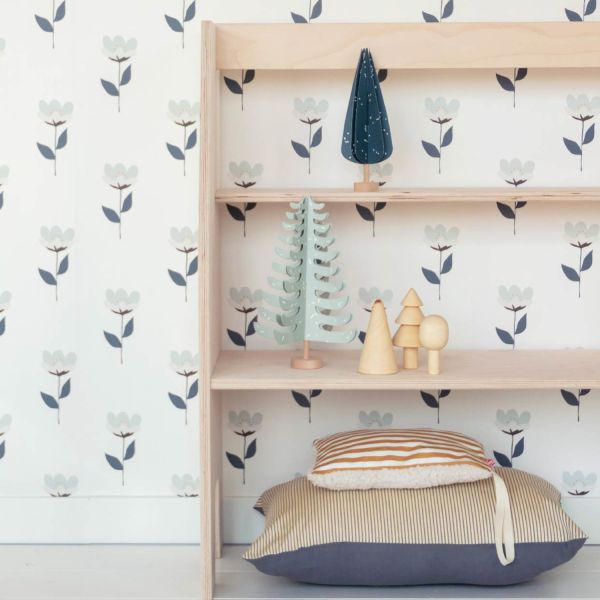 Bibelotte Retro Bloem Behang Roze