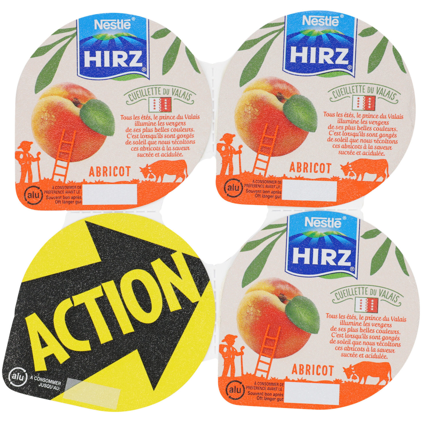Hirz Joghurt Walliser Aprikosen 4x180g