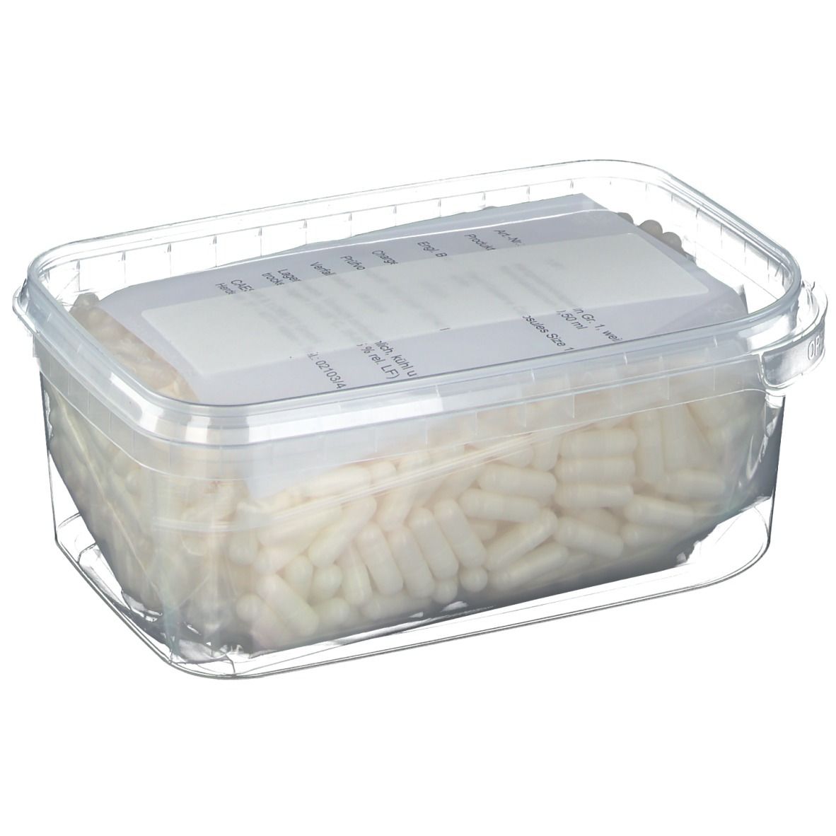 Hartgelatine Kapseln Gr, 1, weiß