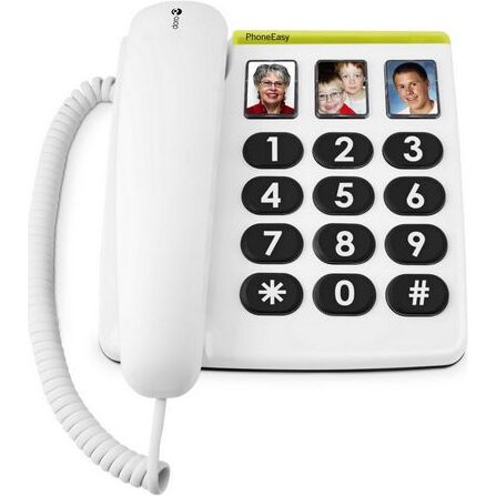 Doro téléphone filaire PhoneEasy 331 ph Blanc