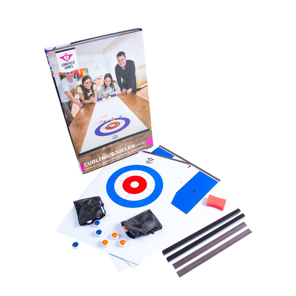 Longfield Curling en sjoelen bord set Curling- en sjoelbord