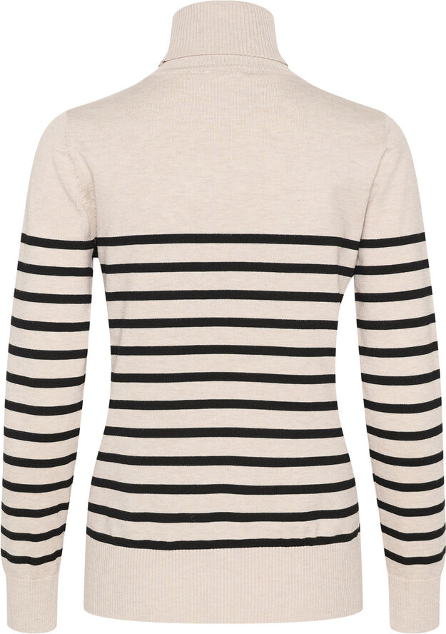 Saint Tropez MilaSZ St. Rollneck Pullover Gray morn mila stripe