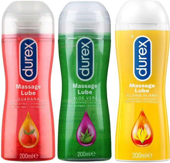 Durex Massage Lubes Trio - 3 X 200ml