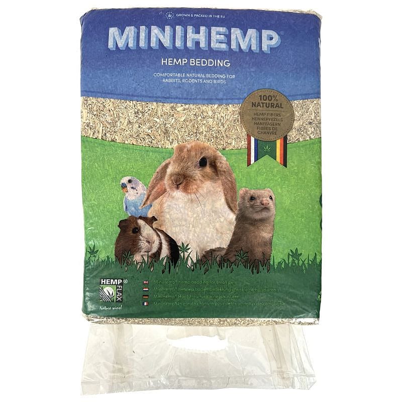 HempFlax MiniHemp Hennepvezelstrooisel Bodembedekking 3 kg Konijn Knaagdier Vogel | 13724
