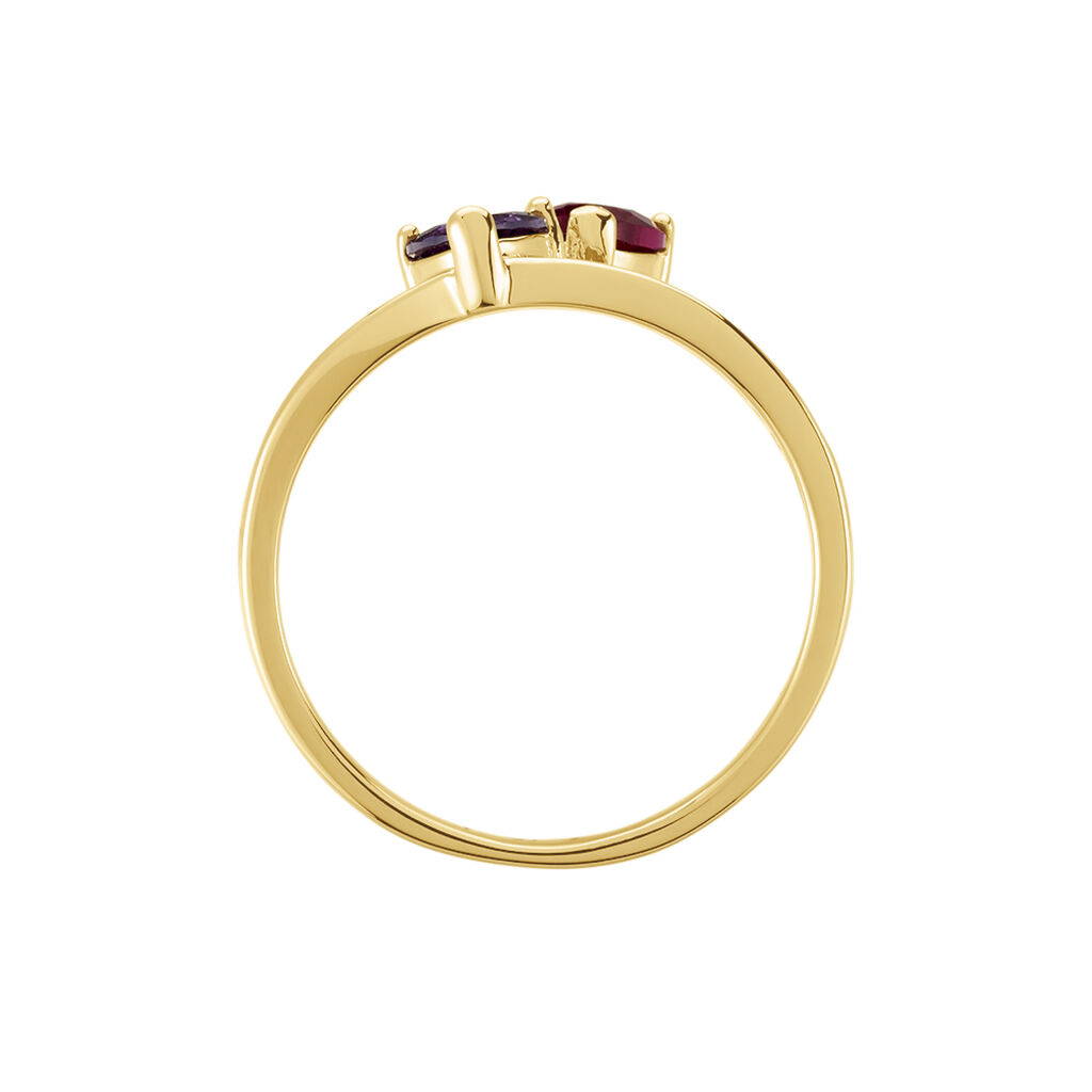 Bague Drina Plaqué Or Jaune Oxyde De Zirconium Spinelle