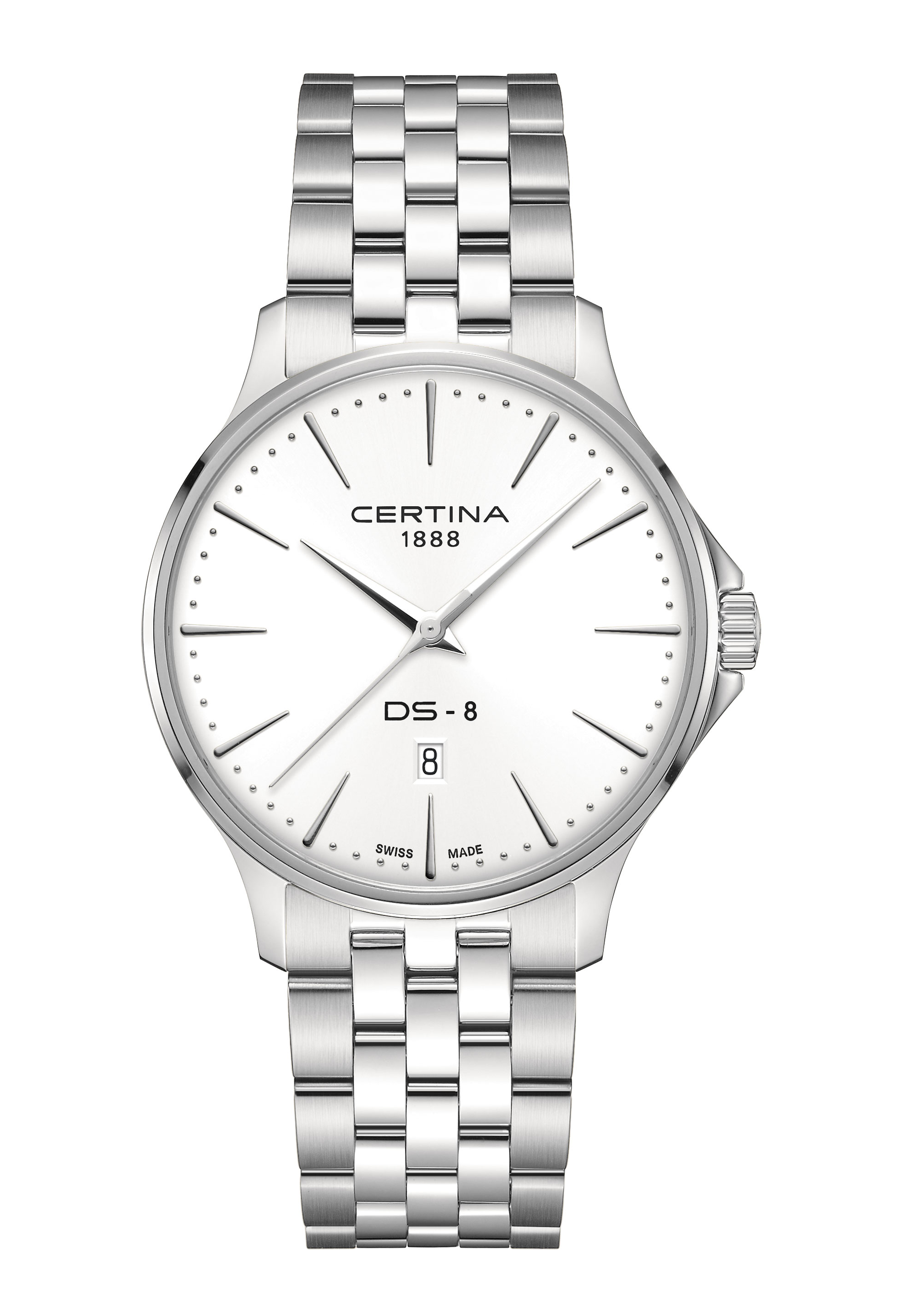 Certina DS-8 Gent 40mm weiß C045.410.11.011.00