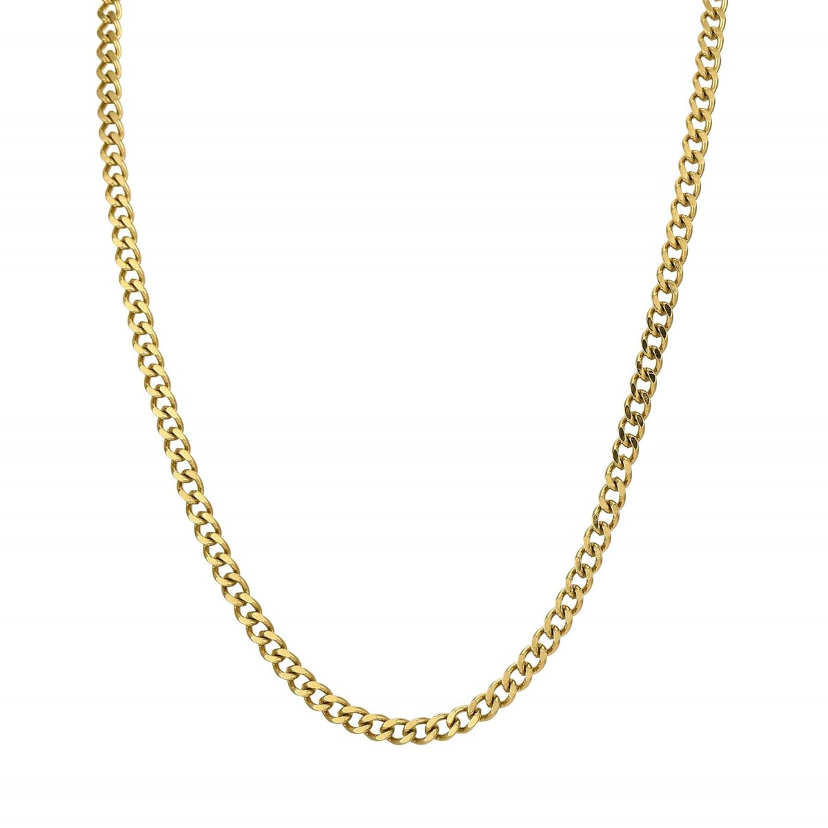 Collier Eolia acier doré or