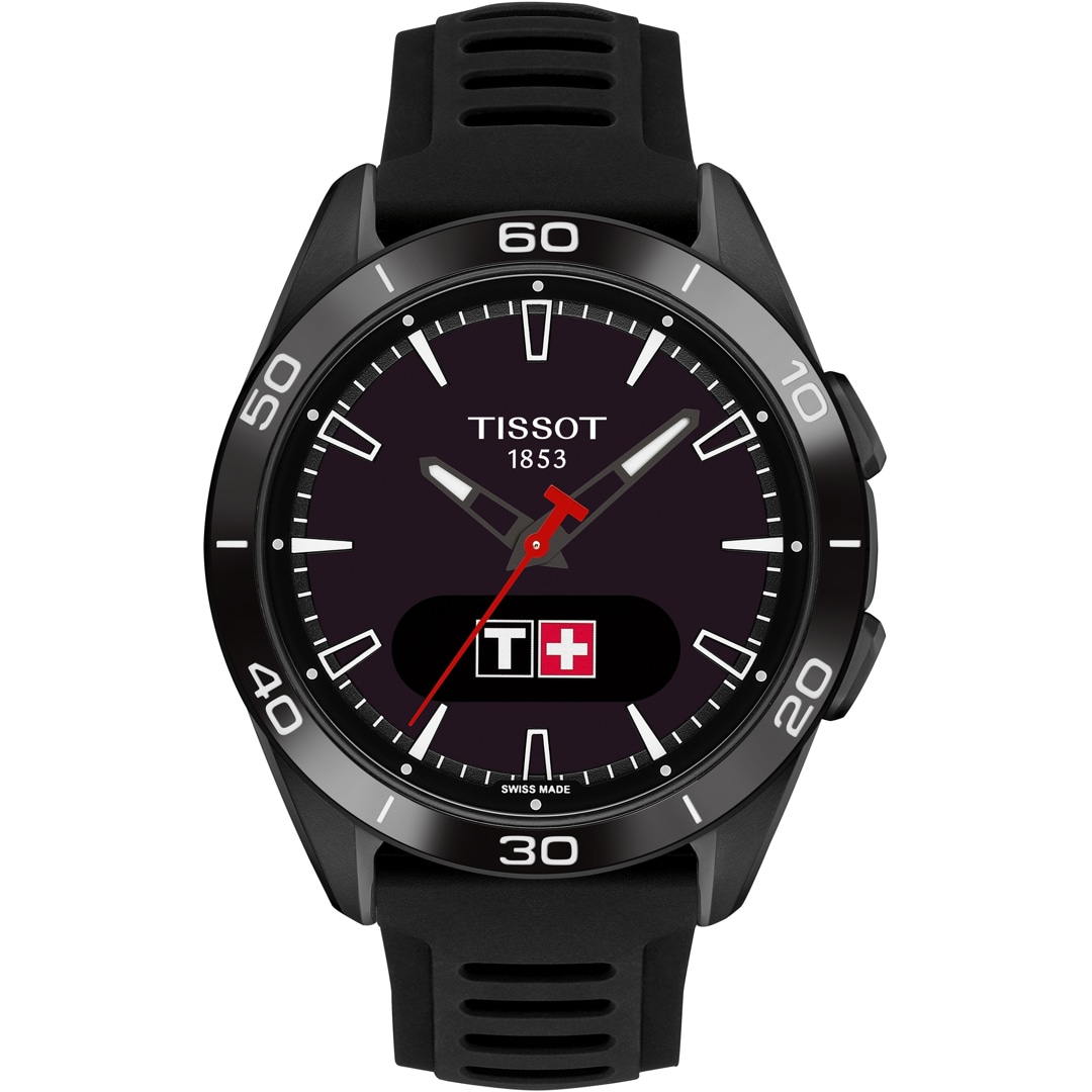 Tissot T-Touch Connect Sport Smartwatch Titan PVD Schwarz mit Silikonarmband